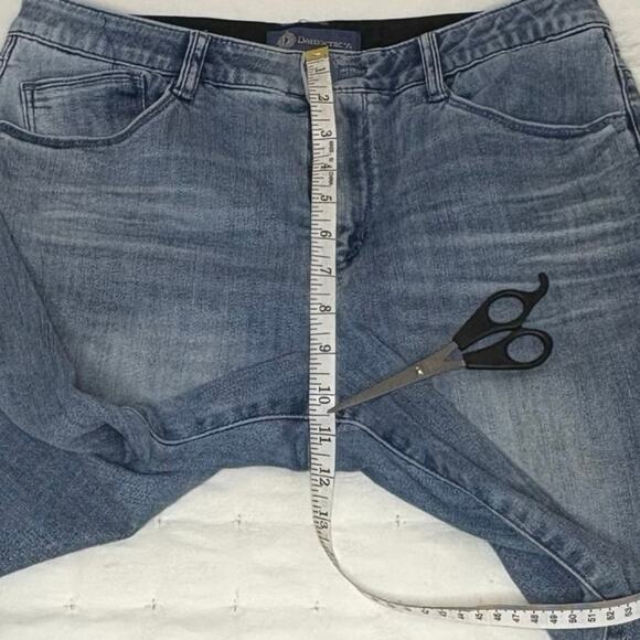 Democracy "Ab"solution Mid Rise Straight Leg Stretch Denim Jeans Women's 10 Blue - Picture 10 of 12